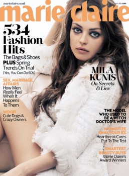 Mila Kunis UK Marie Claire April 2013 Cover