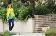 Minka Kelly - Walks her dog in LA - April 23, 2013