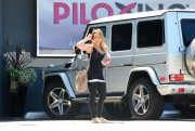Hilary Duff - leaving Pilates class in LA 8/20/13