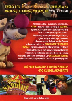 Tył ulotki filmu 'Ale Cyrk!'