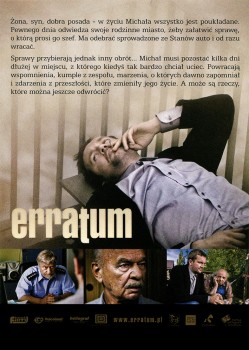 Tył ulotki filmu 'Erratum'