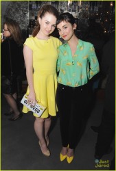 Kaitlyn Dever & Molly Ephraim- Capital Campaign for Dales Scholarship Fund in LA - Feb. 16, 2014